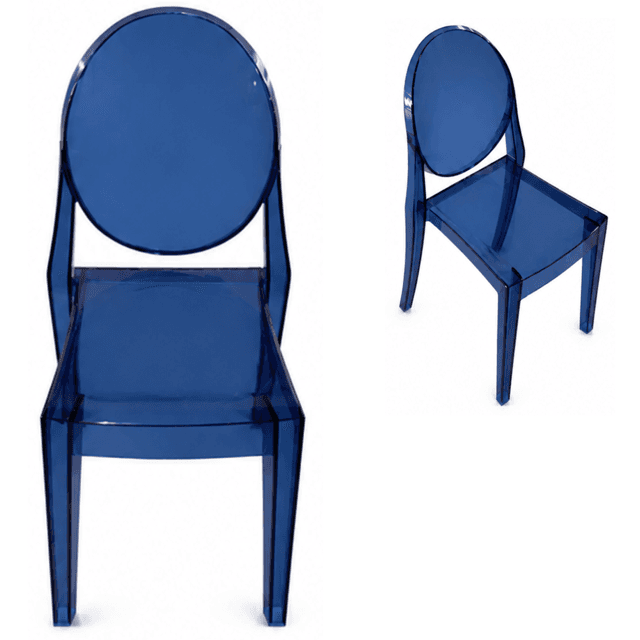 10 kinderstoelen donkerblauw