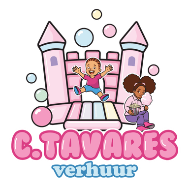 C.Tavares Verhuur — logo met springkussen